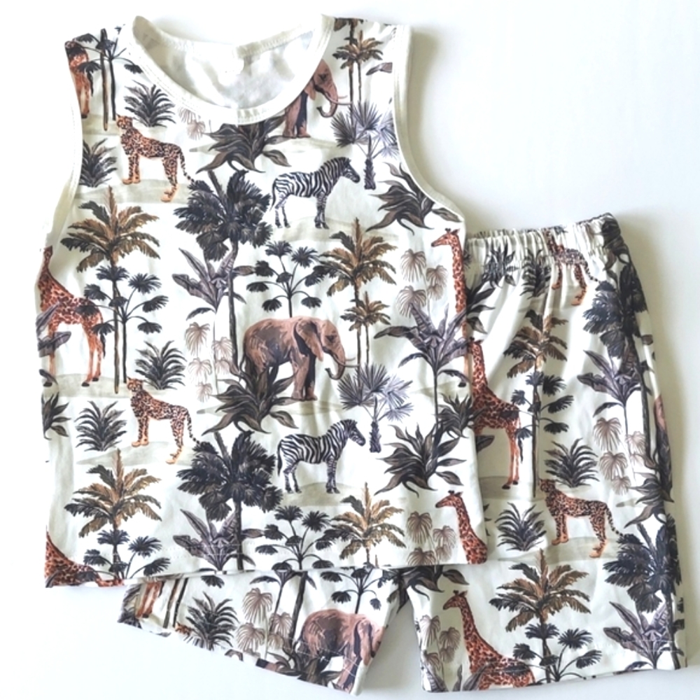 3T Safari Tank & Shorts Outfit